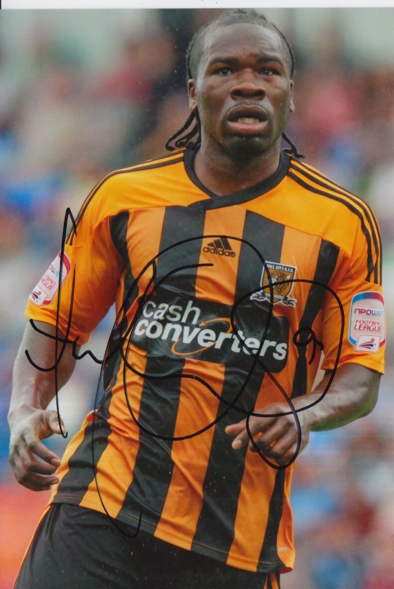 HULL CITY HAND SIGNED AARON MCLEAN 6X4 Photo Poster painting 1.