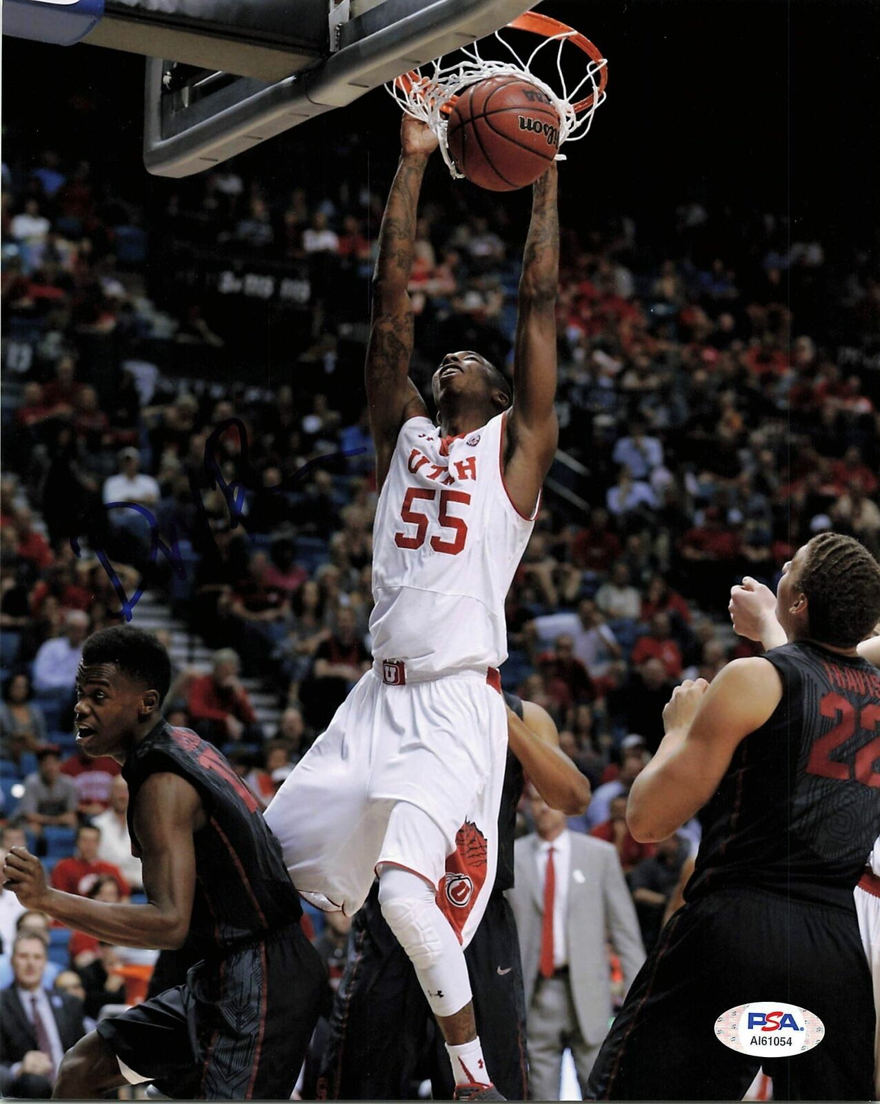 DELON WRIGHT signed 8x10 Photo Poster painting PSA/DNA Utah Utes Autographed Mavericks