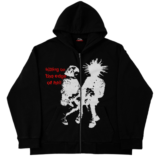 Sitting On The Edge Zip Up