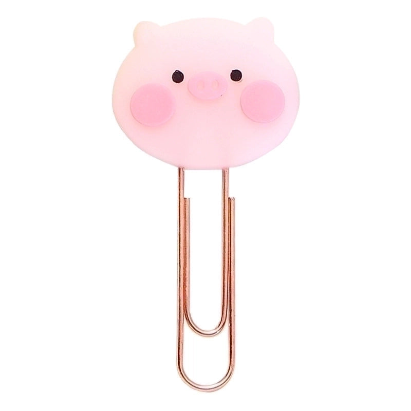 Accessories Cartoon Animal Fruit Paper Clip Shape Bookmark