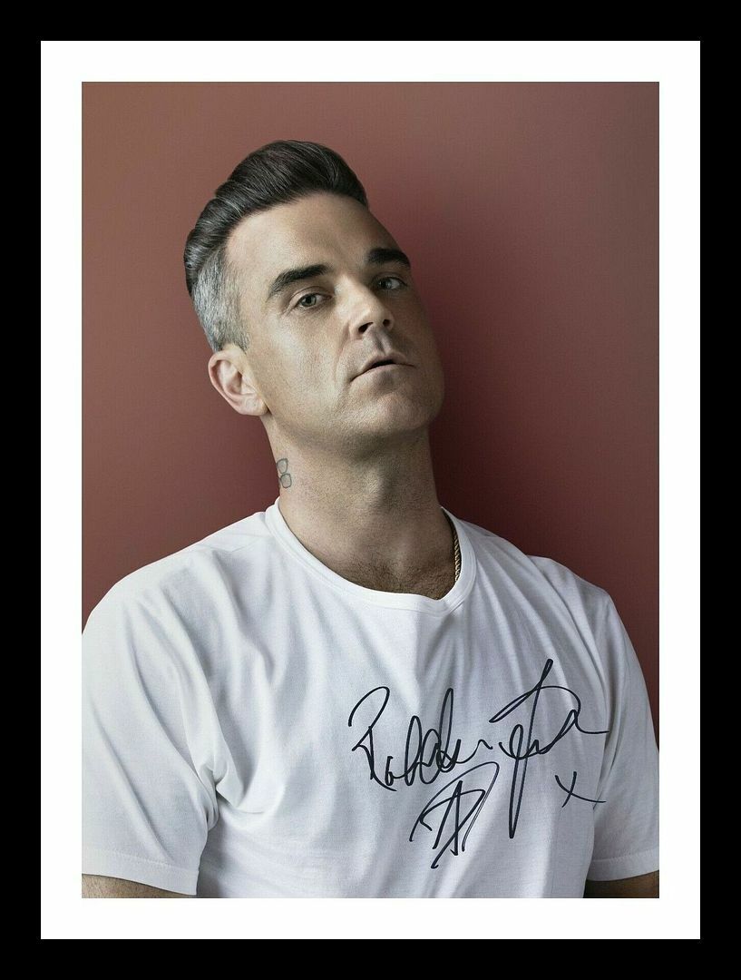 Robbie Williams Autograph Signed & Framed Photo Poster painting 6