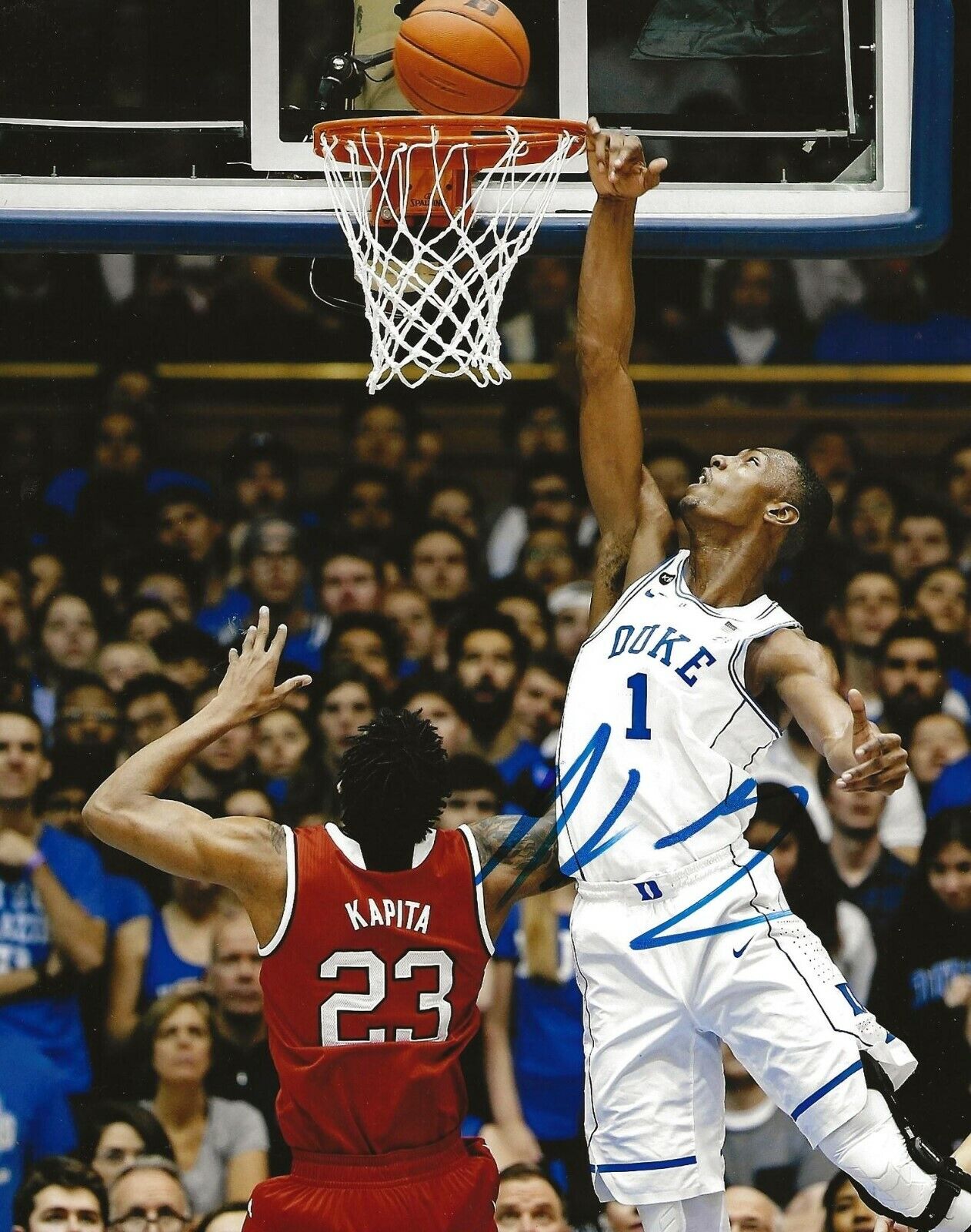 Harry Giles signed Duke Blue Devils 8x10 Photo Poster painting autographed