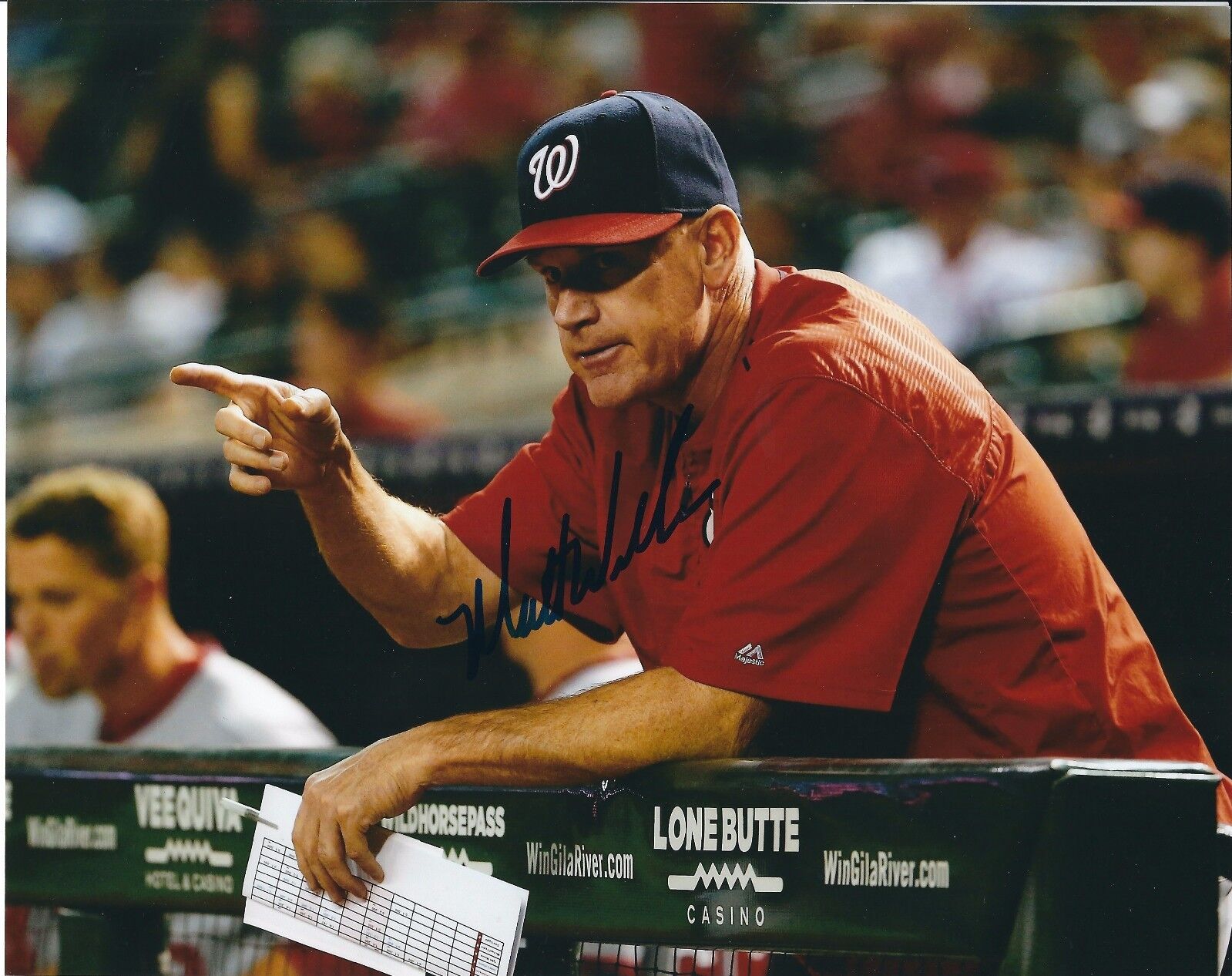 Signed 8x10 MATT WILLIAMS Washington Nationals Autographed Photo Poster painting - w/COA