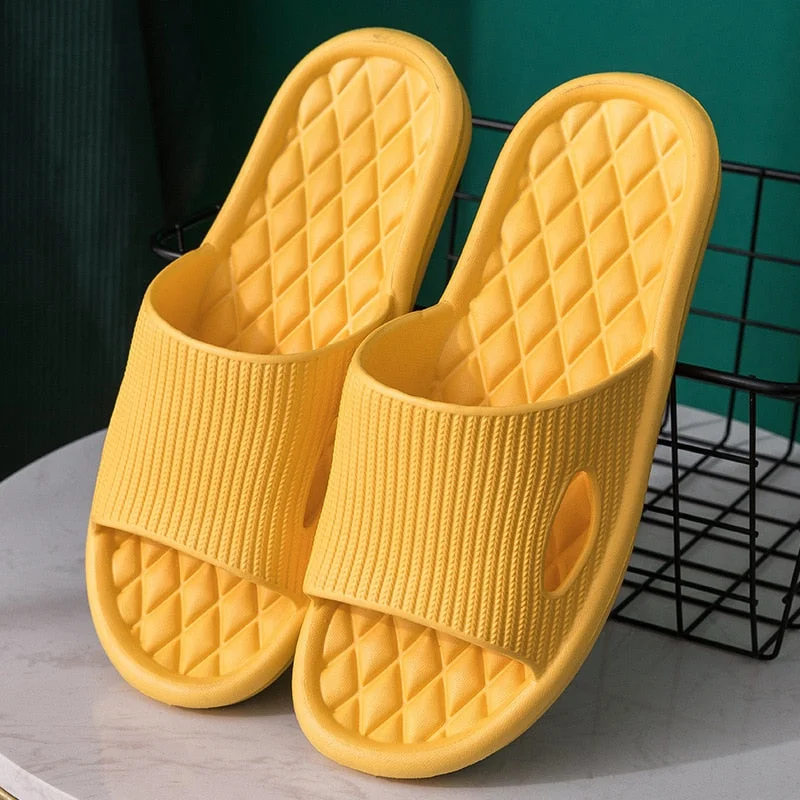 Slippers Mens 2022 Summer Shoes Bathroom Anti-slip Casual Beach Sandals Soft Sole Slide Big Size Female Male Flip Flops