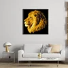 Lion - 9CT Partial Beaded Cross Stitch Kit(45x47cm)
