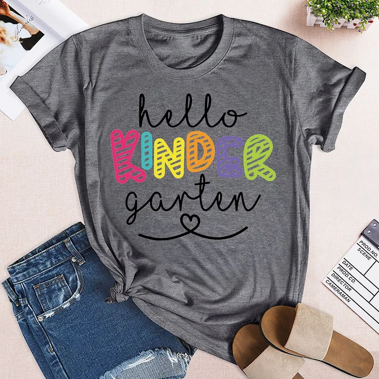 Hello Kindergarten T-shirt Tee-05885