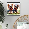 Diamond Painting-DIY Full Round Drill Dog Friend(40x40cm)