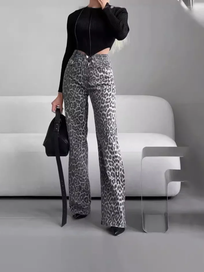 Athvotar Athvotar Explosion Water Wash Denim Thin Straight Trousers Retro Old High-Rise Jeans