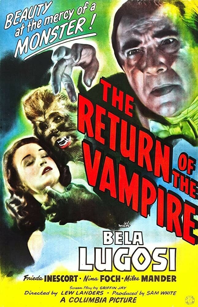 The Return of Vampire A4 Glossy Movie Poster | Wall Art  (Reproduction)