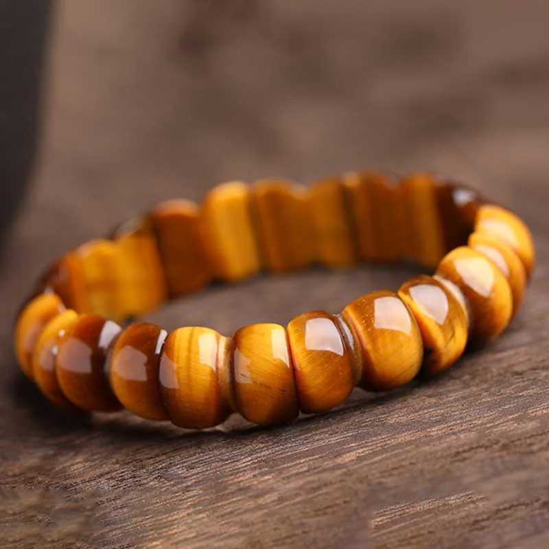 Natural Tiger Eye Strength Protection Bracelet