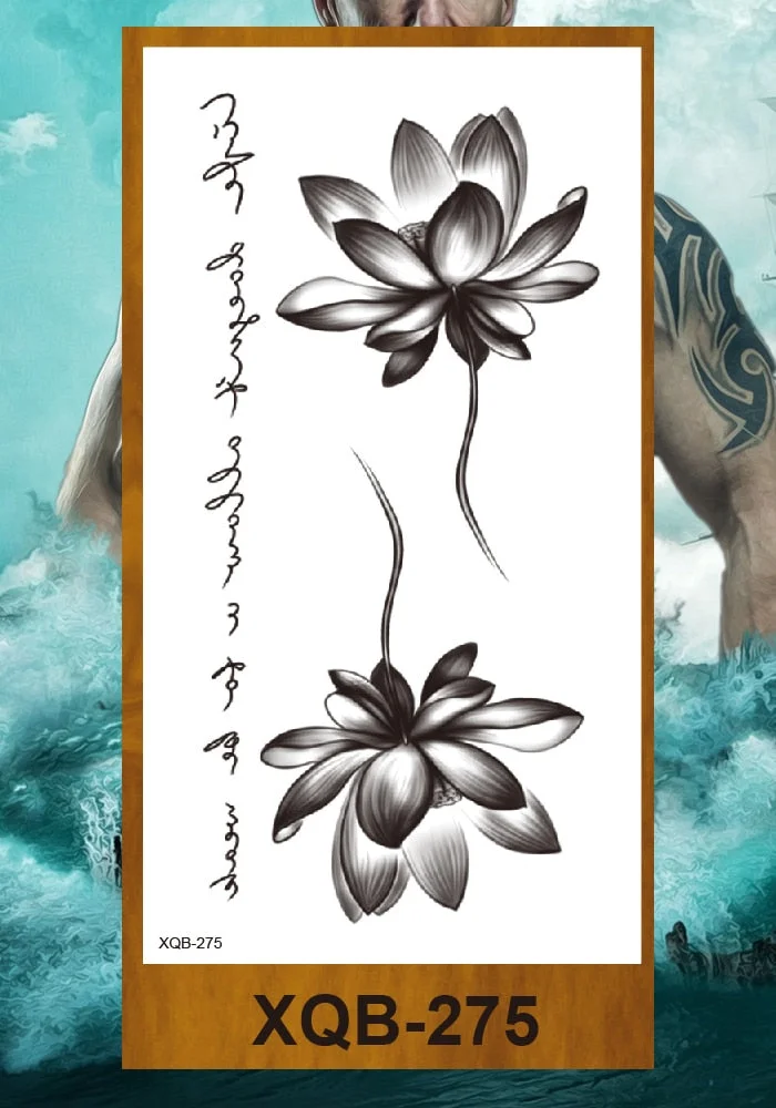 Temporary Tattoo Stickers Man Woman Girl Arm Chest Fake Tatoo Art Characters Eternal Love Flowers Totem Tatto Drop Shipping DIY