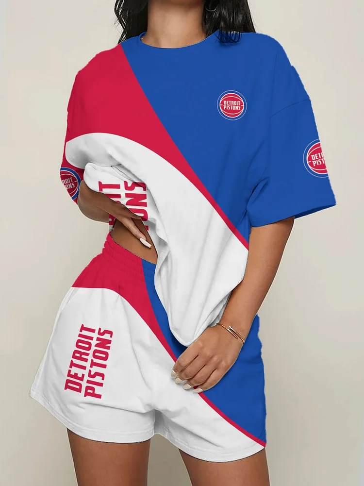 Detroit Pistons  Limited Edition Top And Shorts Two-Piece Suits