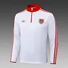 2025/2026 Bayern Munich Half-Pull Training Suit White Football Shirt 1:1 Thai Quality