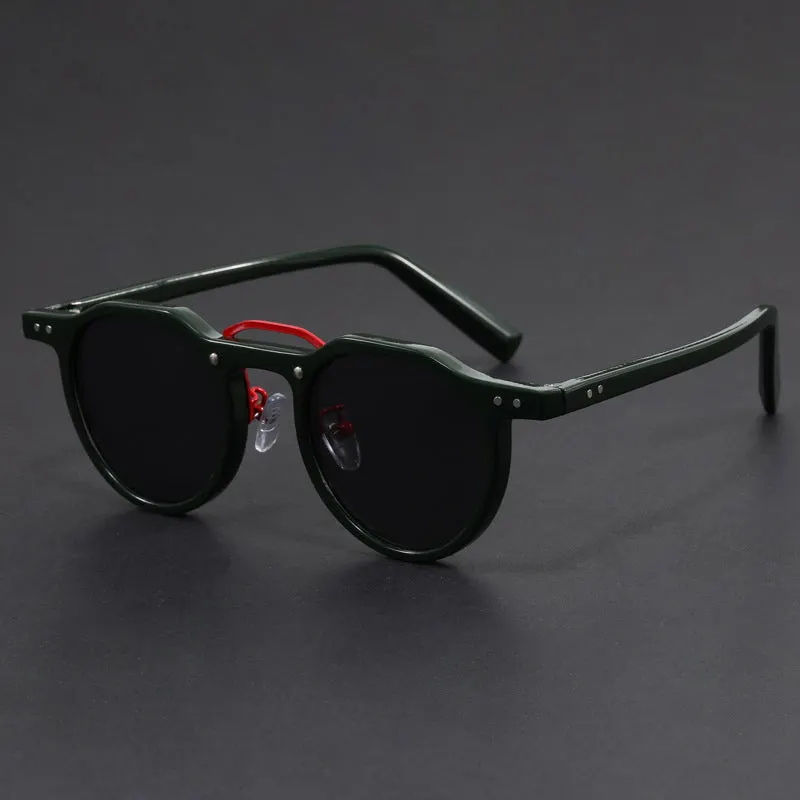 Unisex UV400 Sunglasses &ndash; Zenith Lightweight Retro Frames &ndash; White Tortoise