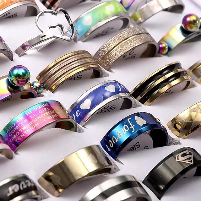 1.2 Thick Mixed Stainless Steel Ring