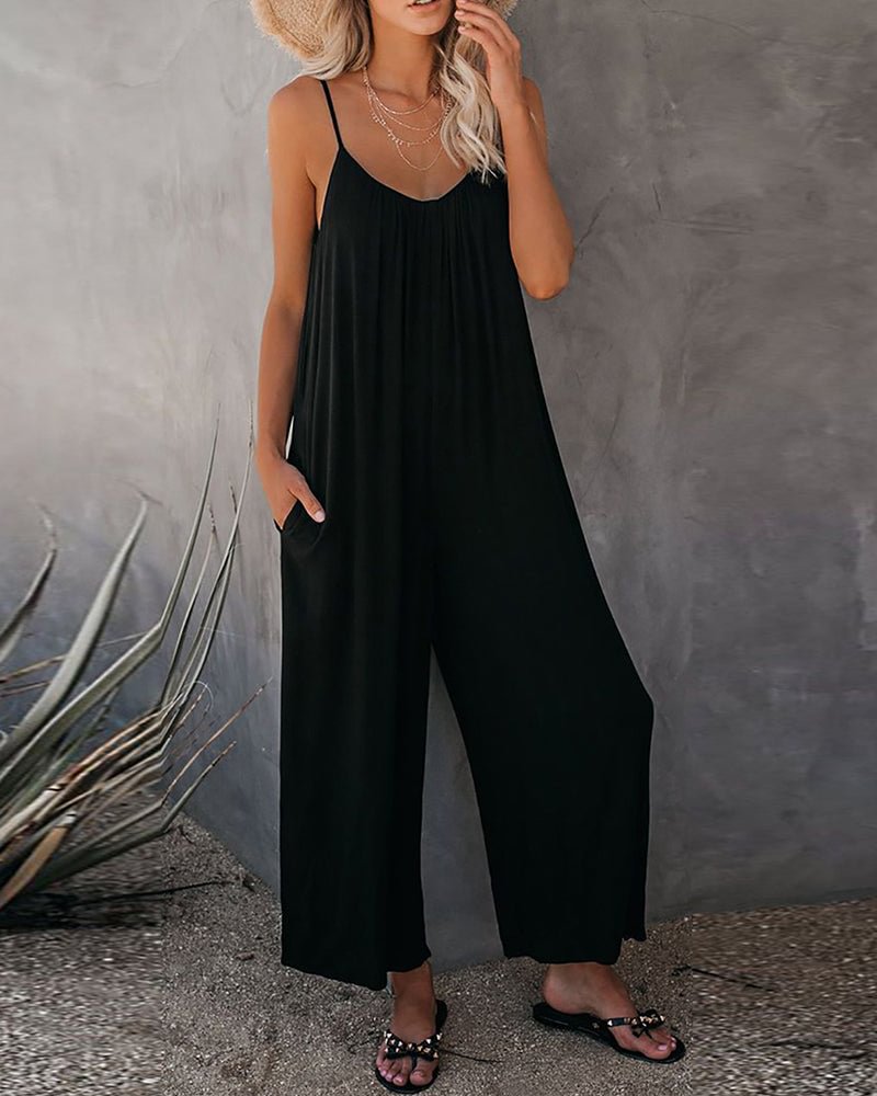Casual Suspender Jumpsuit