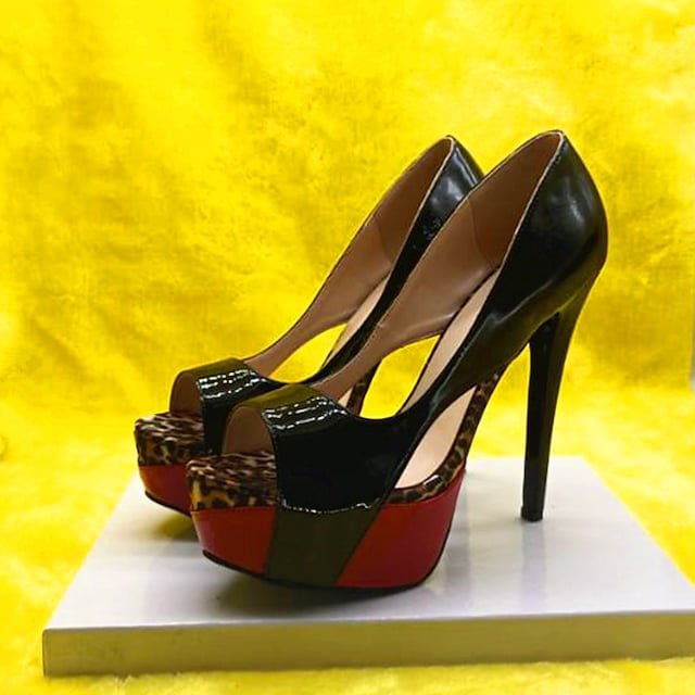 Women's Stilettos High Platform Peep Toe Suede Leather Loafer Shoes