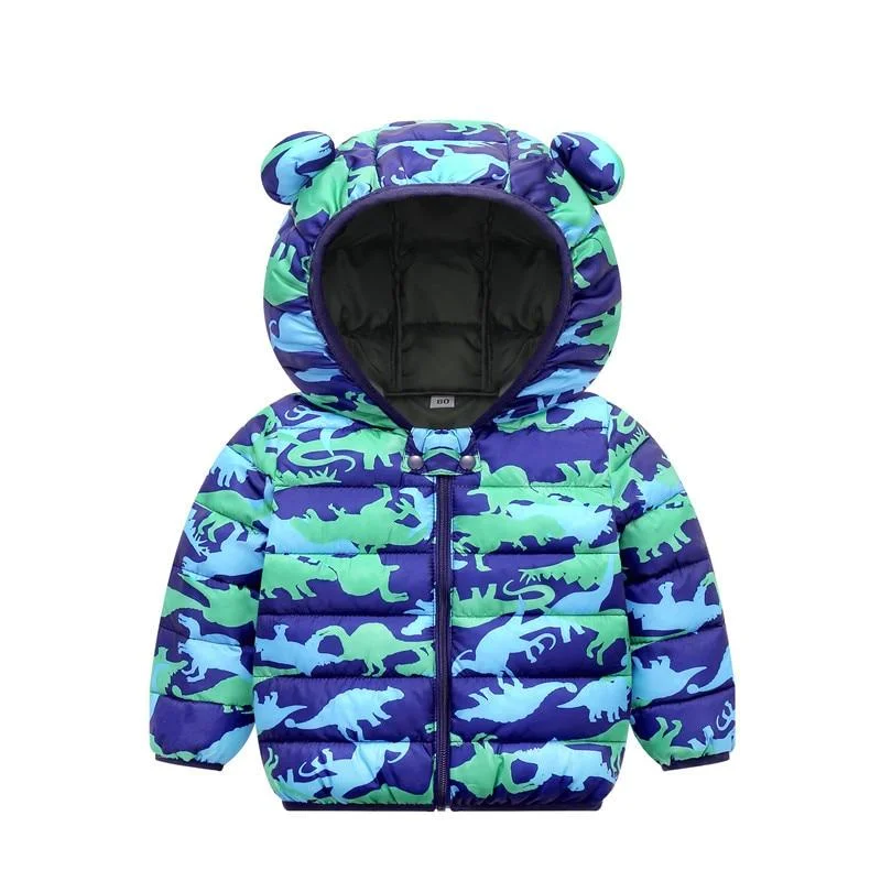 Children Solid Color Coat Boys Trendy Cotton Clothes Girls Fashion Hooded Outerwear Kids Casual Warm Jacket Kids Winter Clothes
