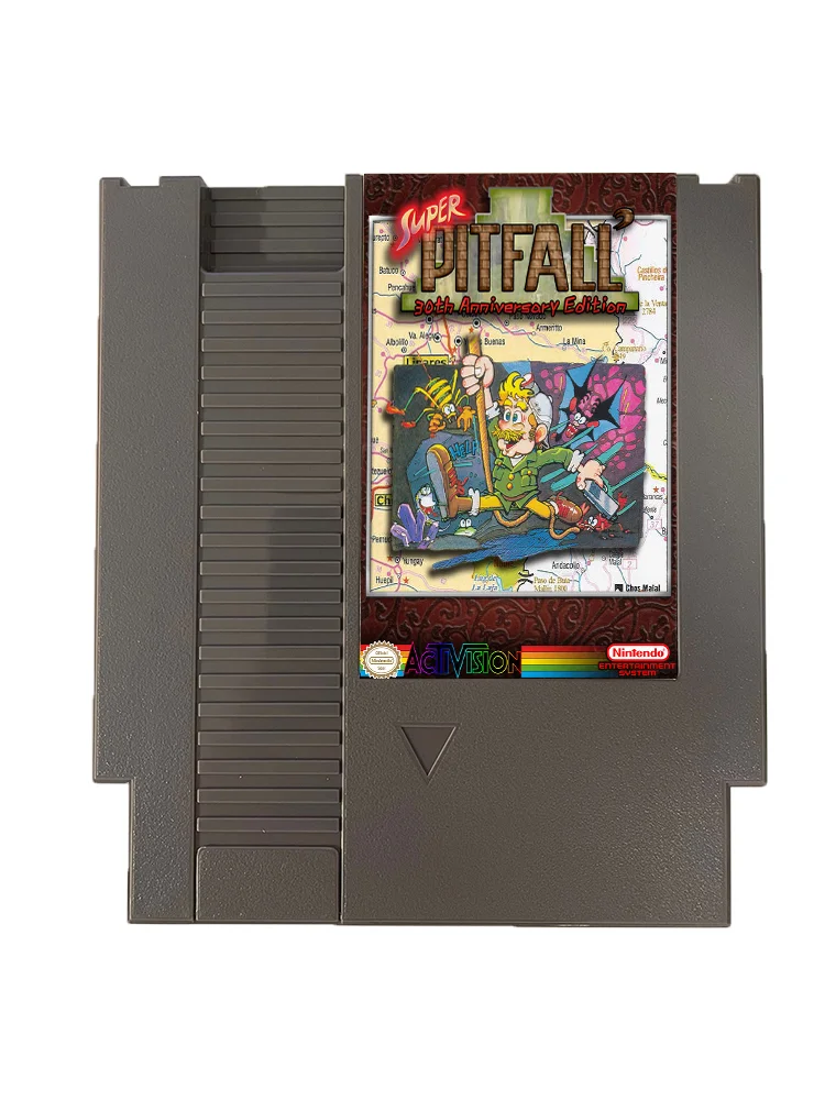 Super Pitfall 30th Anniversary Edition NES For Nintendo Entertainment System Console - 8 Bit Game Cartridge