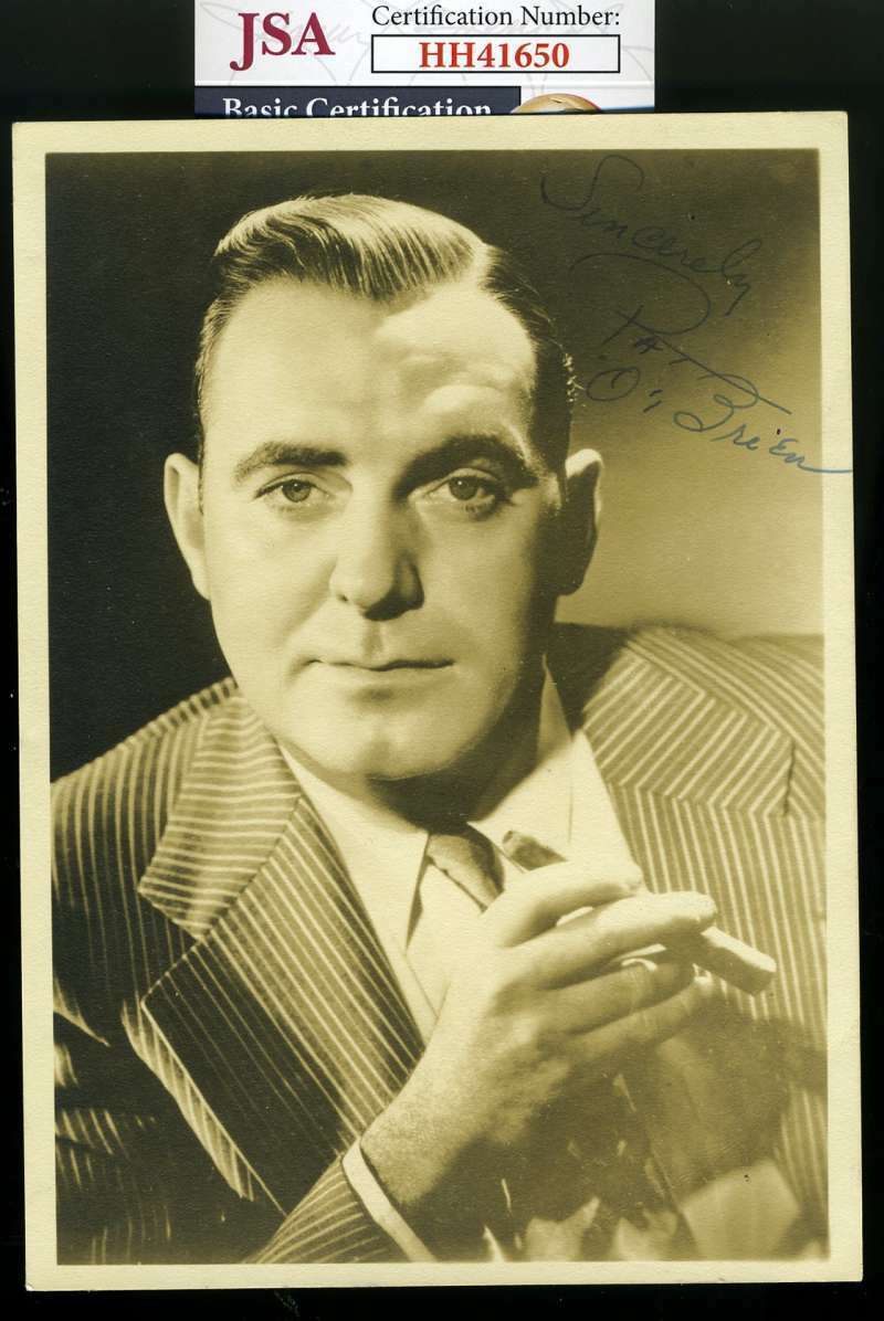 Pat O`Brien JSA Coa Signed 5x7 Photo Poster painting Autograph