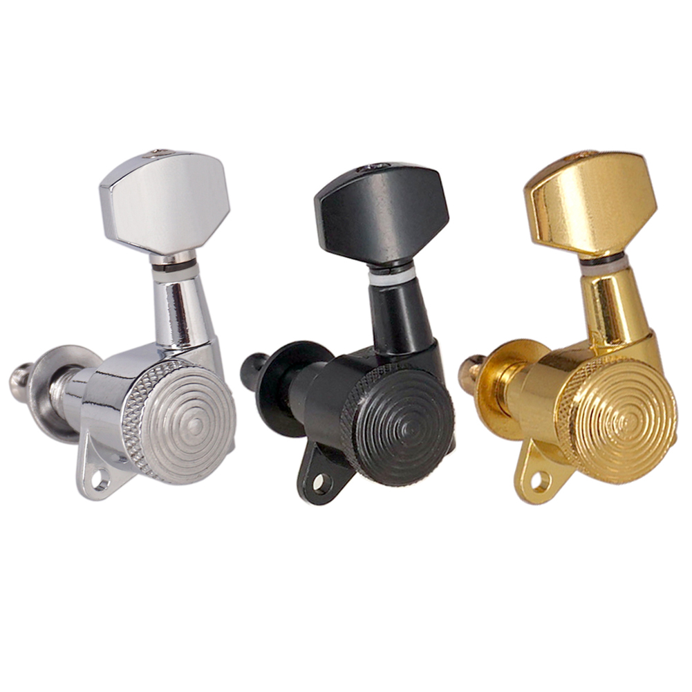 

6pcs Electric Guitar Locking Tuners Heads Tuners Lock String Tuning Pegs, Silver, 501 Original