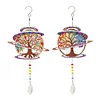 2pcs DIY Diamond Painting Life Tree Wind Chimes Crystal Window Suncatcher Craft Set Birthday Gifts Home Garden Decor