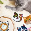 10pcs Cat Diamond Painting Coasters with Holder