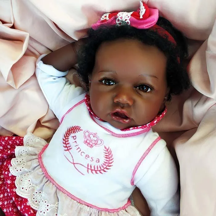 Rbgdoll® Super Realistic African American 12" Winsome Osiris Verisimilitude Reborn Black Baby Doll