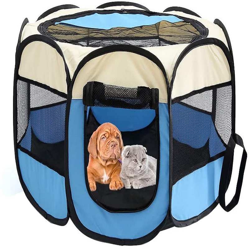 

Foldable octagonal pet fence Oxford cloth pet fence waterproof and scratc, 501 Original