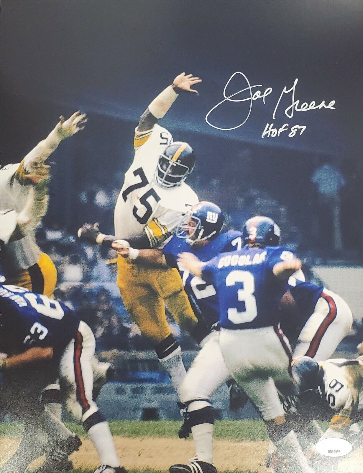 Autographed Joe Greene Pittsburgh Steelers 11x14 Photo Poster painting with JSA COA