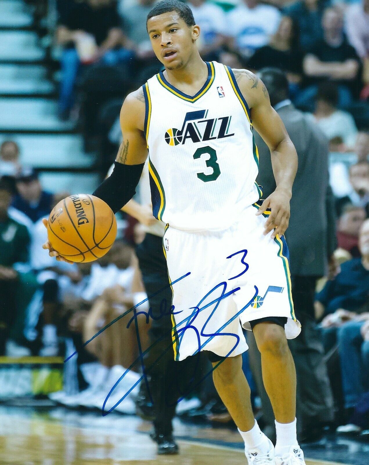 Signed 8x10 TREY BURKE Utah Jazz Autographed Photo Poster painting COA