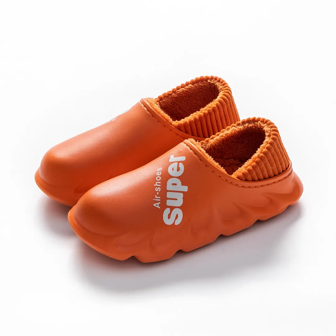 New Winter Fashion Slippers Warm Women Shoes Waterproof Couples Non-Slip Plush Cotton Indoor Outdoor Home Autumn Spring Shoes