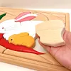 Origin Village Woody Puzzle Ohara-so Wooden Toy Wooden Puzzle Rabbit Puzzle
