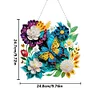 >SALE<Double Sided Acrylic Flower Butterfly Diamond Painting Hanging Pendant