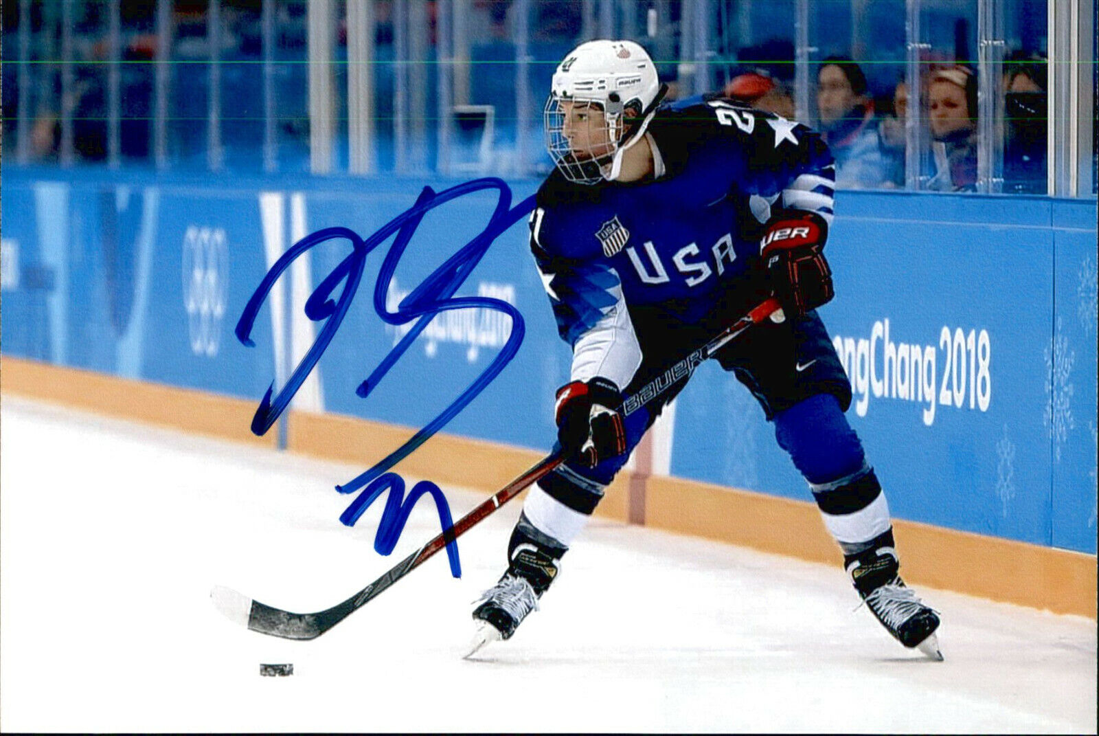 Hilary Knight SIGNED 4x6 Photo Poster painting TEAM USA WOMENS HOCKEY / OLYMPIC GOLD MEDAL #12