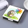 Leather Animals Diamond Painting Notecard Box Flowers Gem Art Sticky Note Holder