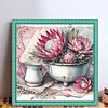 Protea-11CT Stamped Cross Stitch 40*40cm/15.75*15.75in tapestrymarket