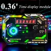 Cyberpunk Digital Desk Clock Creative Electronic Clock DIY Soldering Kit Game Ornament