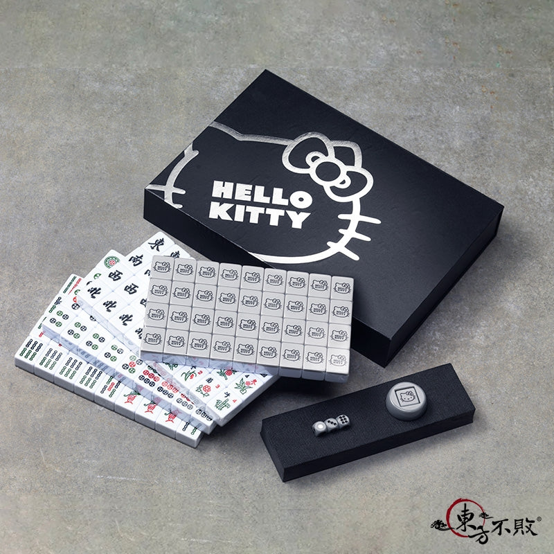 Holiday Gift Idea 2024 Sanrio Hello Kitty Mahjong Set Minimalism Black'n'White A Cute Shop - Inspired by You For The Cute Soul 