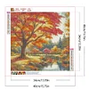 (Multistyle) Automne Citrouille Feuilles Mortes-Perceuse Ronde Peinture Diamant-40*40CM