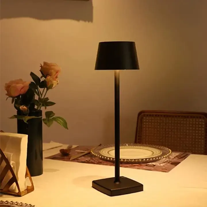 24CM LED Rechargeable Battery Operated Outdoor Touch Table Lamp Mood Light