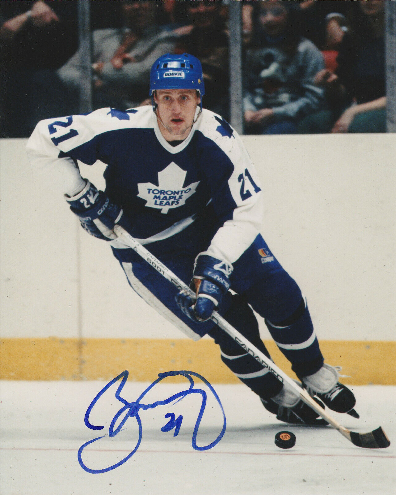 VINTAGE BORJE SALMING SIGNED TORONTO MAPLE LEAFS 8x10 Photo Poster painting #1 Autograph PROOF!