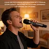 Wireless Microphone For Singing with Rechargeable Receiver Metal Cordless Handheld Mic for Home Karaoke Meeting Party Church Wedding KTV