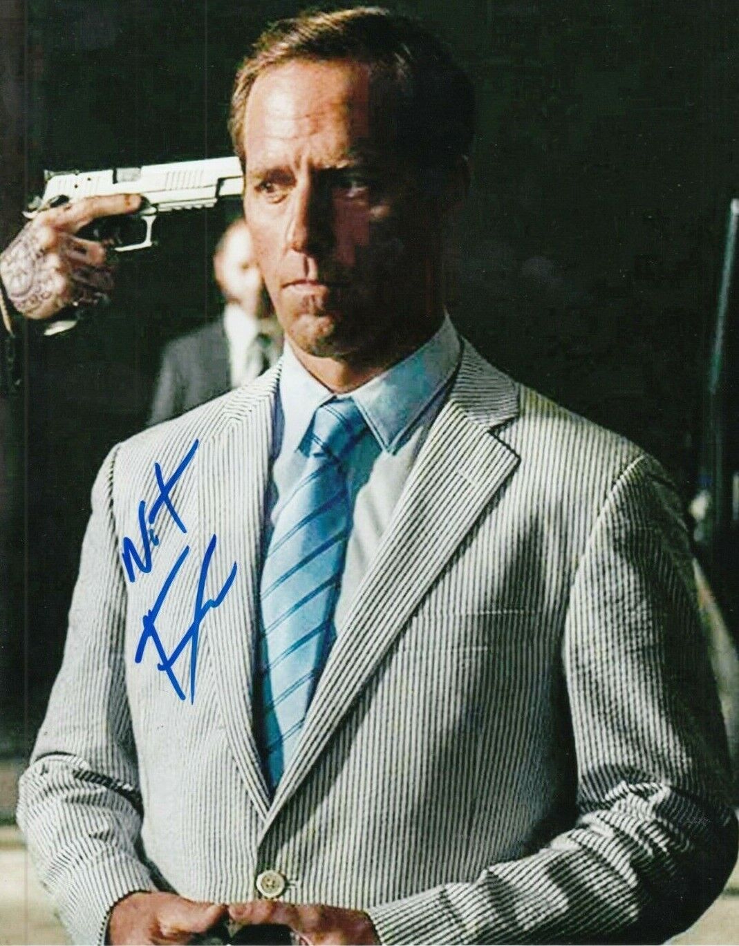NAT FAXON signed (NARCOS MEXICO) Autographed 8X10 Photo Poster painting *PROOF* W/COA
