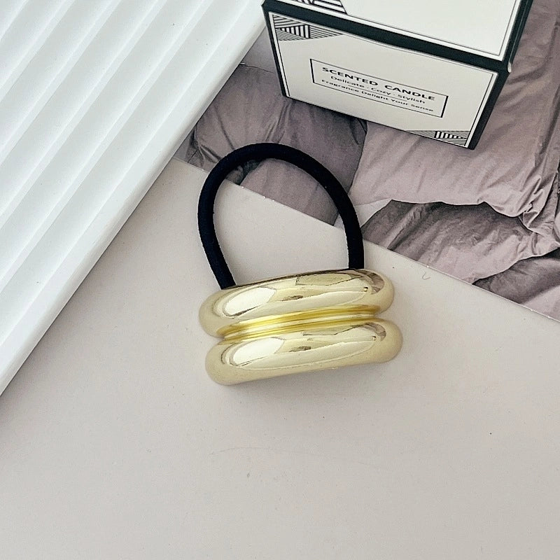 Women’s Minimalist IG Style Solid Color Zinc Alloy Hair Tie
