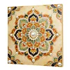 DIY Pearl Painting Yellow Mandala for Home Decor with Frame(30*30cm)