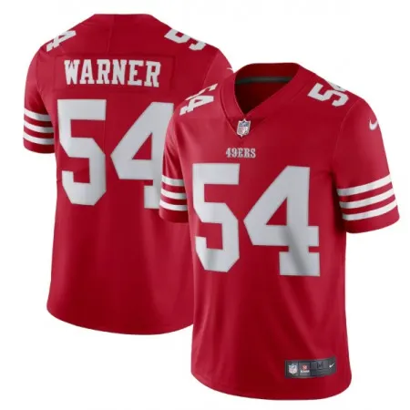 Men's San Francisco 49ers #54 Fred Warner 2022 New Scarlet Vapor Untouchable Stitched Football Jersey