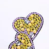 3pcs DIY Diamond Painting Hair Clip Rhinestone Love Heart Hairpin Headdress Kit