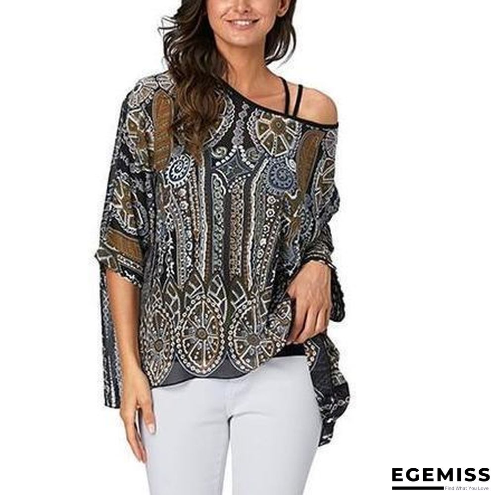 6XL Plus Size Women Batwing Sleeve Casual Chiffon Tops Blouses | EGEMISS