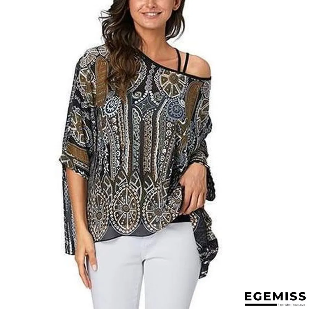 6XL Plus Size Women Batwing Sleeve Casual Chiffon Tops Blouses | EGEMISS